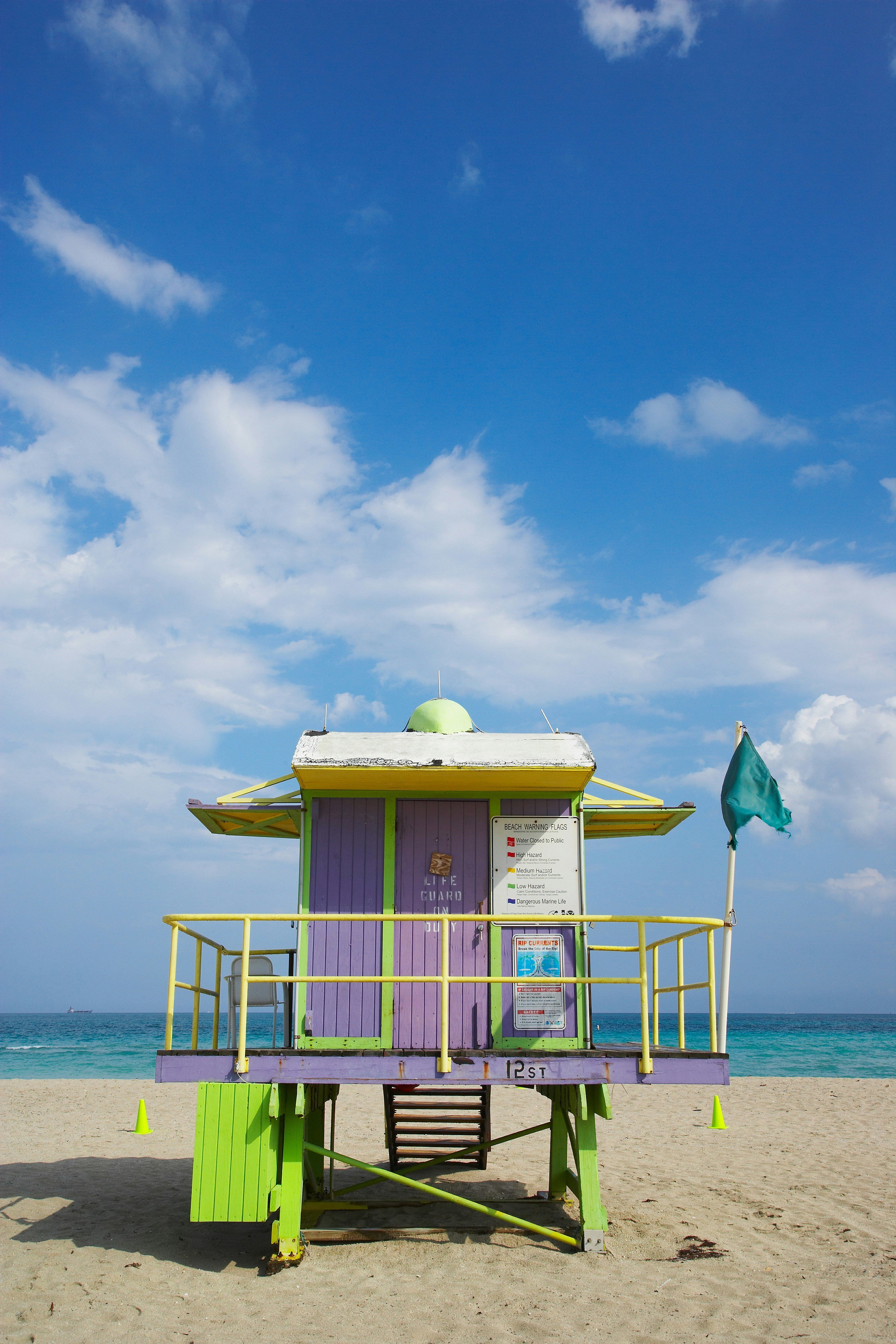 vakttorn på en strand i Florida